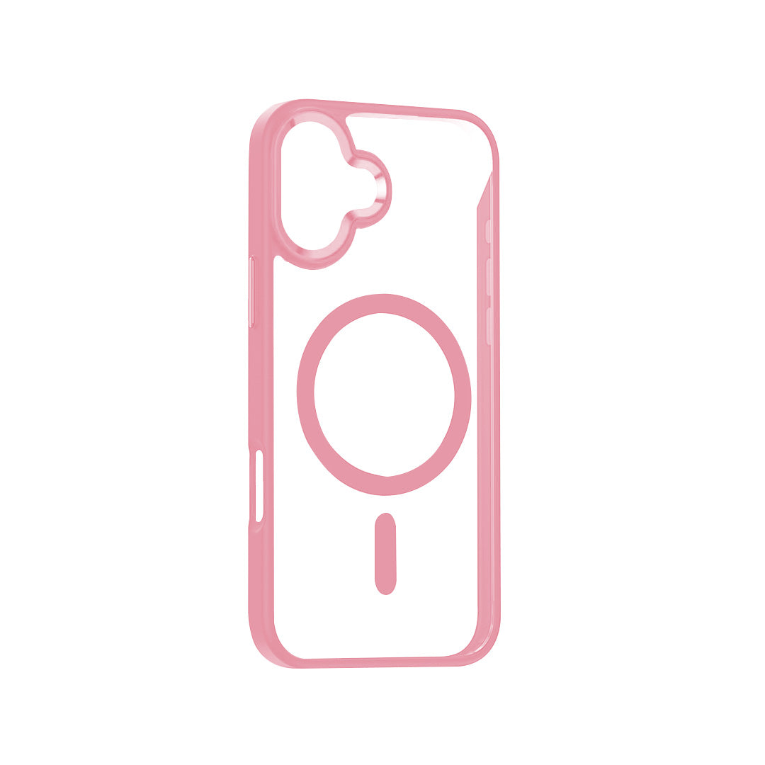 Highly transparent soft frame magnetic mobile phone protective case